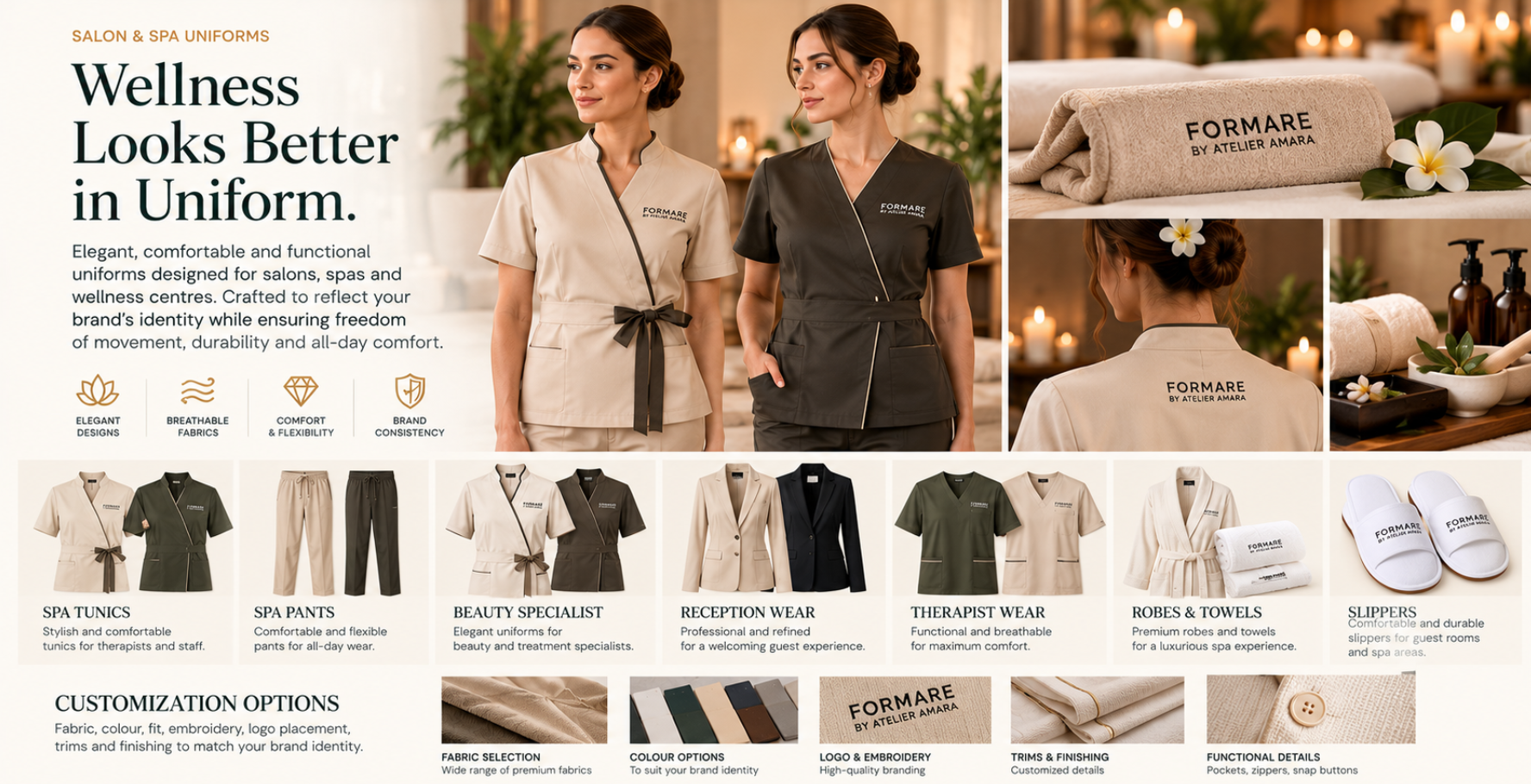 Salon and spa uniforms